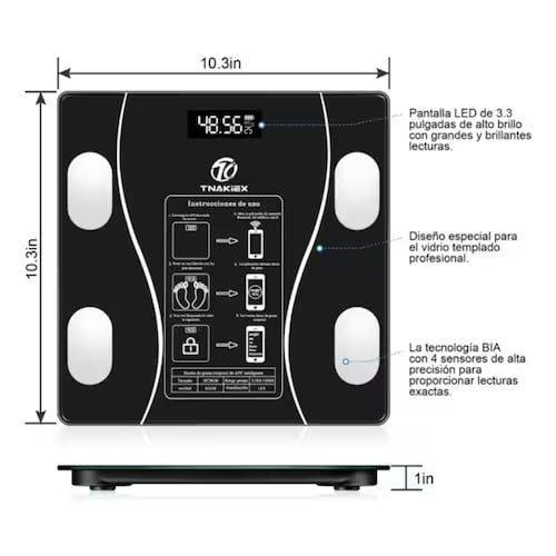 BASCULA  CON BLUETOOTH