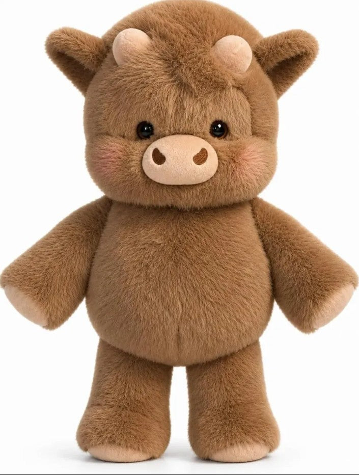 Vaquita de peluche que corre